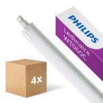 Fordelspakke 4x Philips LED Vandtæt Lysrender Ledinaire WT060C 46W 5600lm - 865 Dagslys | 150cm