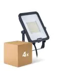 Fordelspakke 4x Philips LED Projektør Ledinaire BVP167 50W 6000lm 110D - 830-840-865 CCT | IP65 - Symmetrisk